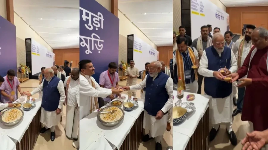 झालमुड़ी पर सजी NDA की महफिल, पीएम मोदी ने साझा किया यादगार पल 1 | Rashtra Samarpan News nda 34775866 sm | Rashtra Samarpan News